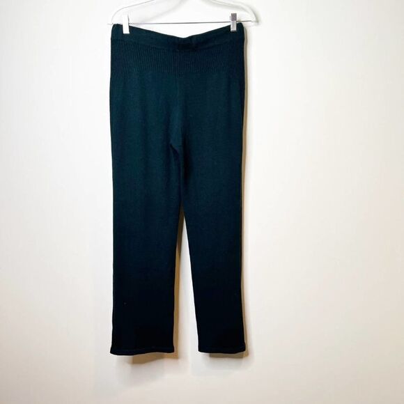 Pain De Sucre Wool Blend Green Drawstring Straight Leg Pull On Pants Size Medium - Picture 2 of 5